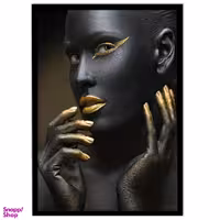 تابلو نوری بکلیت طرح چهره زن آفریقایی مدل B-S1253