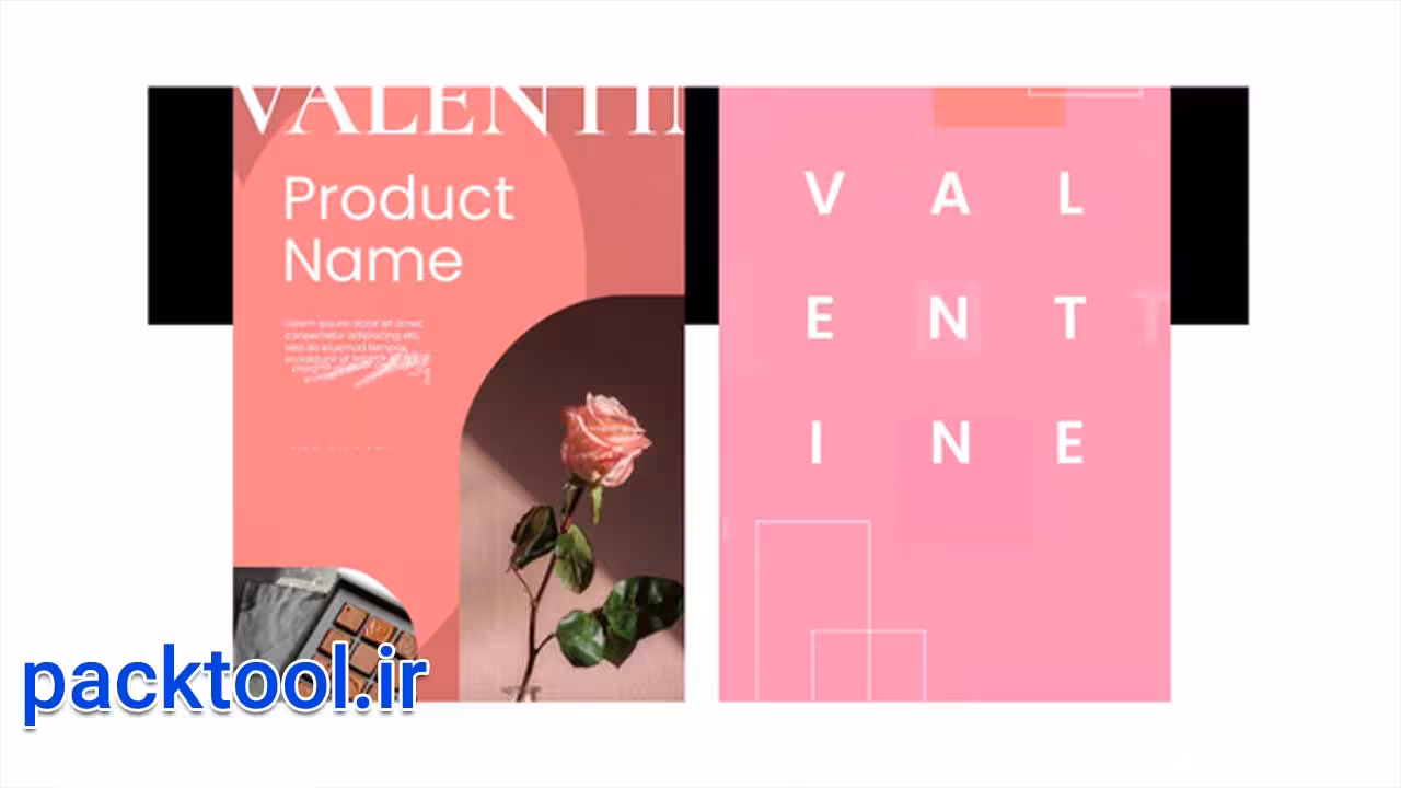 پروژه آماده افتر افکت استوری اینستاگرام روز ولنتاین Valentines Day Stories - پک تول