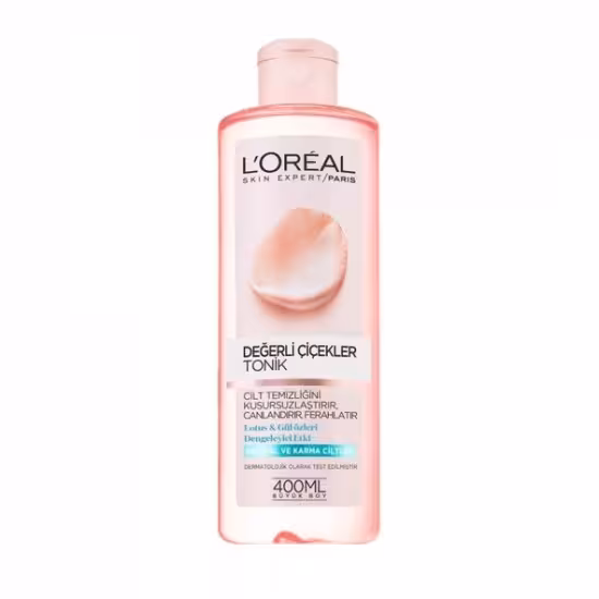 تونر پاک کننده صورت لورال LOREAL پوست نرمال تا مختلط حجم 400 میل