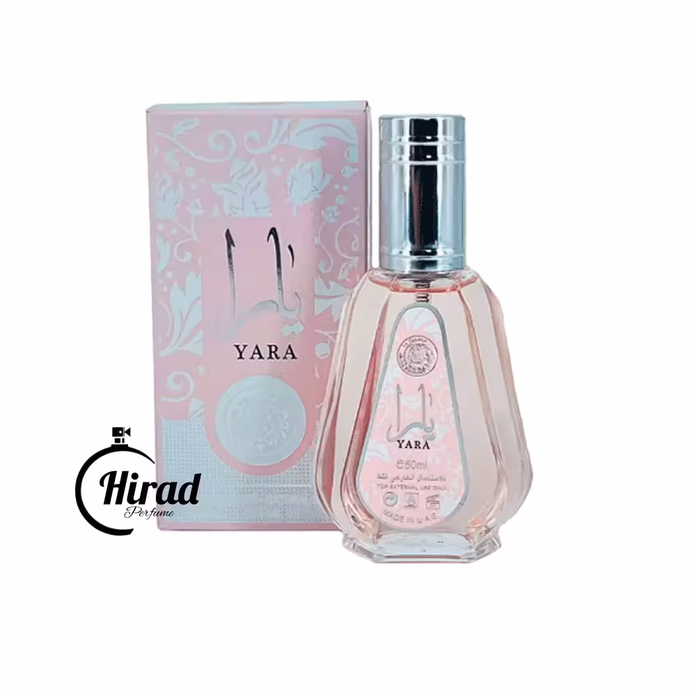 خرید عطر ادکلن یارا صورتی ارض الزعفران 50 میل - هیراد پرفیوم