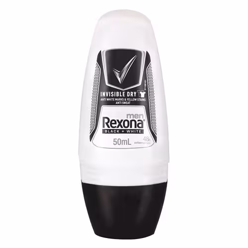 رول دئودرانت مردانه رکسونا مدل Invisible Black White