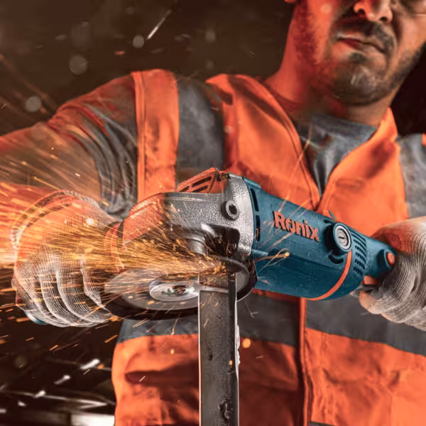 مینی فرز برقی دسته بلند دیمردار 115 میلی‌متری 1400 وات