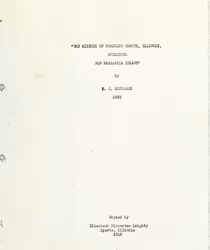 خرید و دانلود نسخه کامل کتاب The History of Randolph County, Illinois, including Old Kaskaskia Island