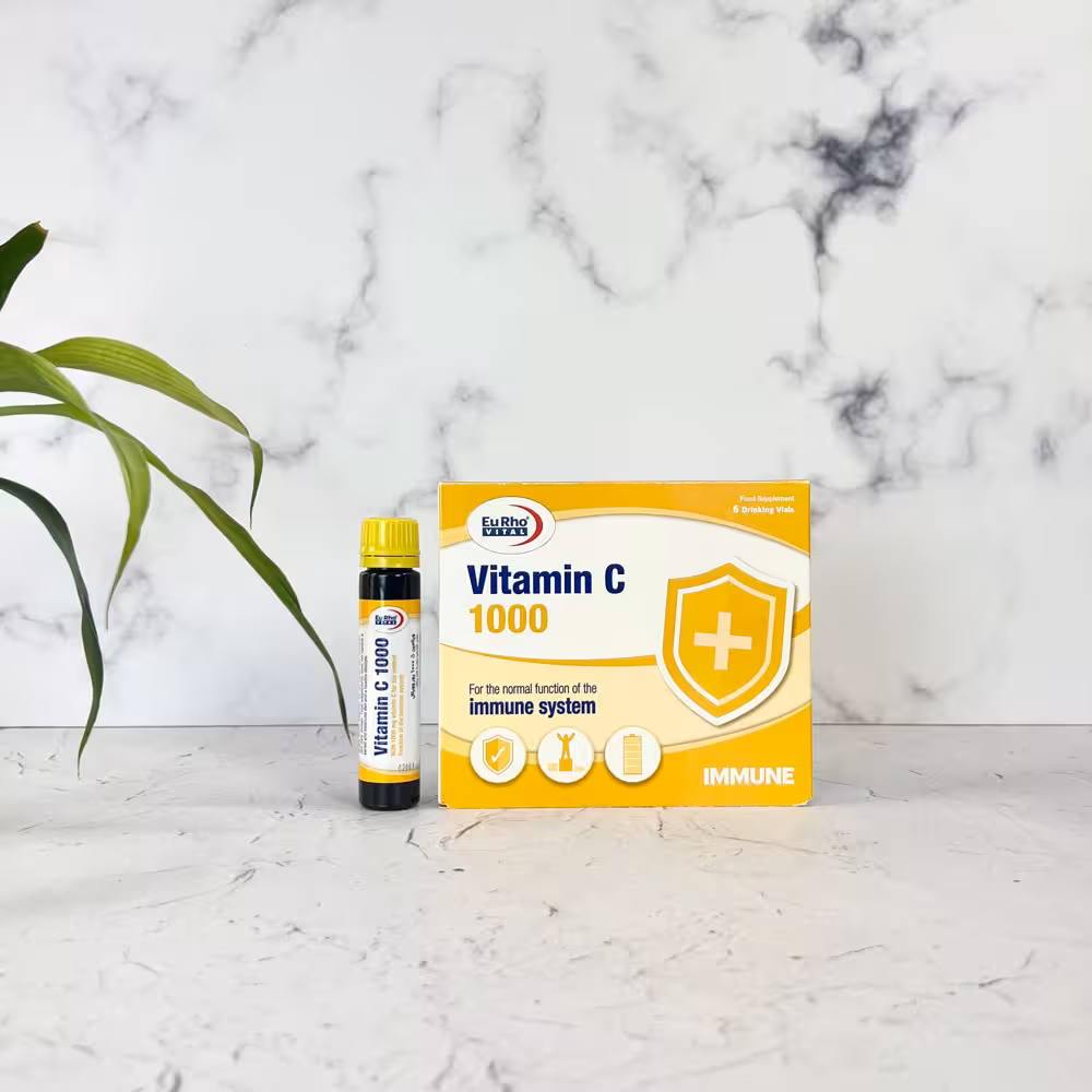 ویال خوراکی ویتامین C 1000 میلی گرم یوروویتال 6 عدد