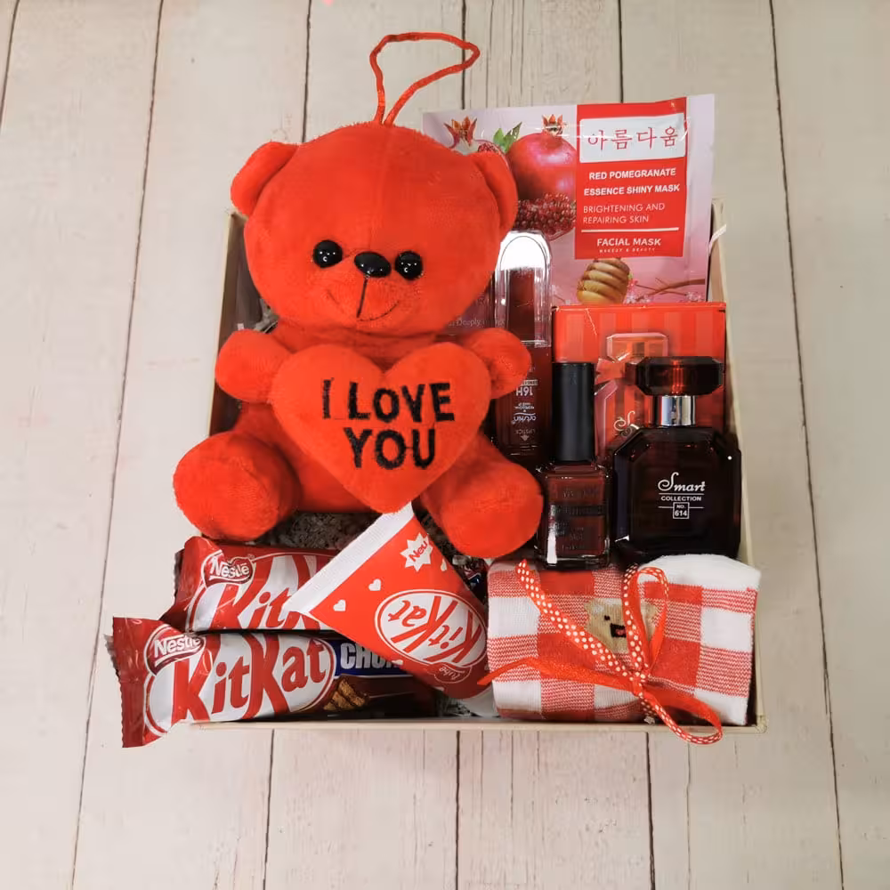 باکس ولنتاین زنانه،باکس کادو ولنتاین دخترانه