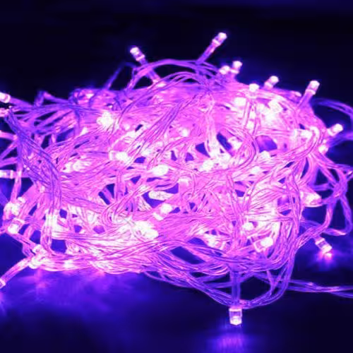 ریسه نور  بنفش ، رنگ خاص ، سوزنی