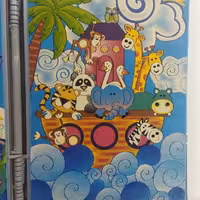 فرش پاتریس  فرش گلیم کودک 400شانه طرح کشتی حیوانات قالیچه 4متری