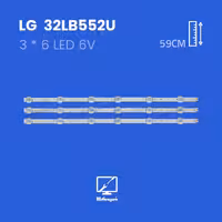 بک لایت تلویزیون ال جی مدل 32LB552U