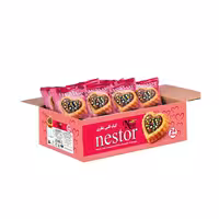 کیک روغنی قلبی نستور نظری 60 گرمی بسته 24 عددی