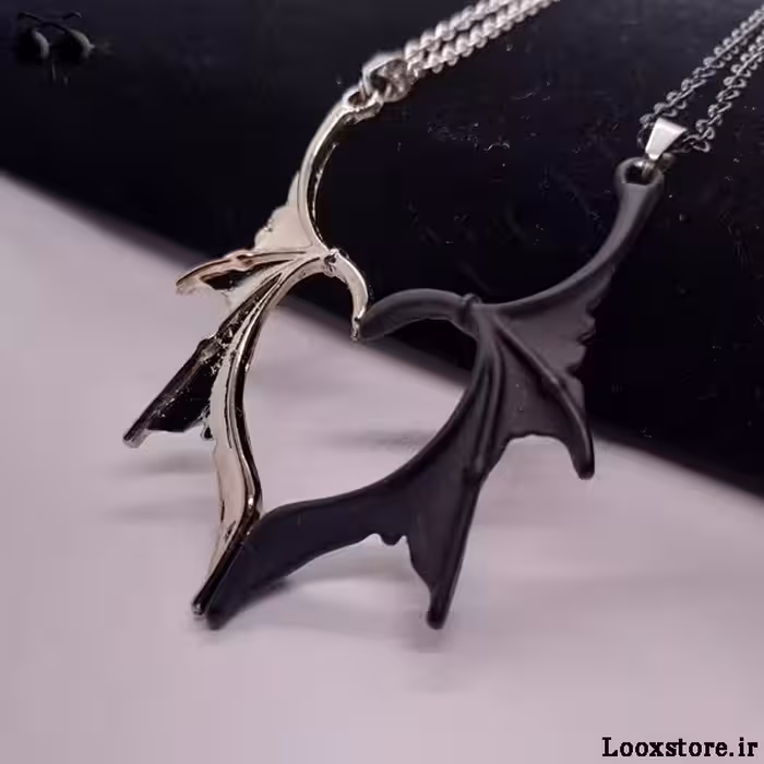 گردنبند ست عاشقانه مدل دراگون مگنتی