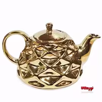 قوری چینی طلایی طرح آناناسی