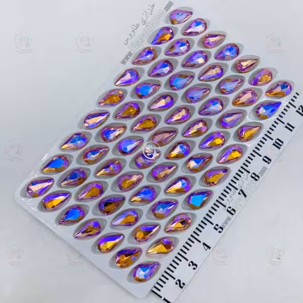 اشک سنگی  8 در 13 ( هفت رنگ ) ورق 63 عددی