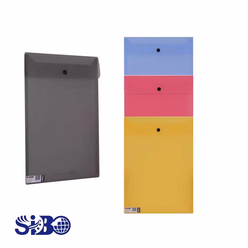 پوشه دکمه دار پاپکو A4 ارکیده کد 117