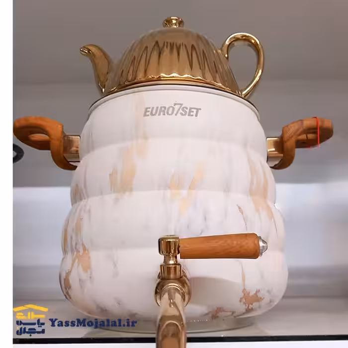 کتری قوری یورو ست  ل 2151 کرم