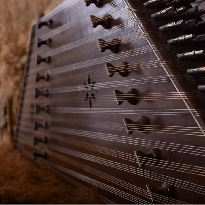 سنتور حرفه ای تمام گردو سیاه 3مهر