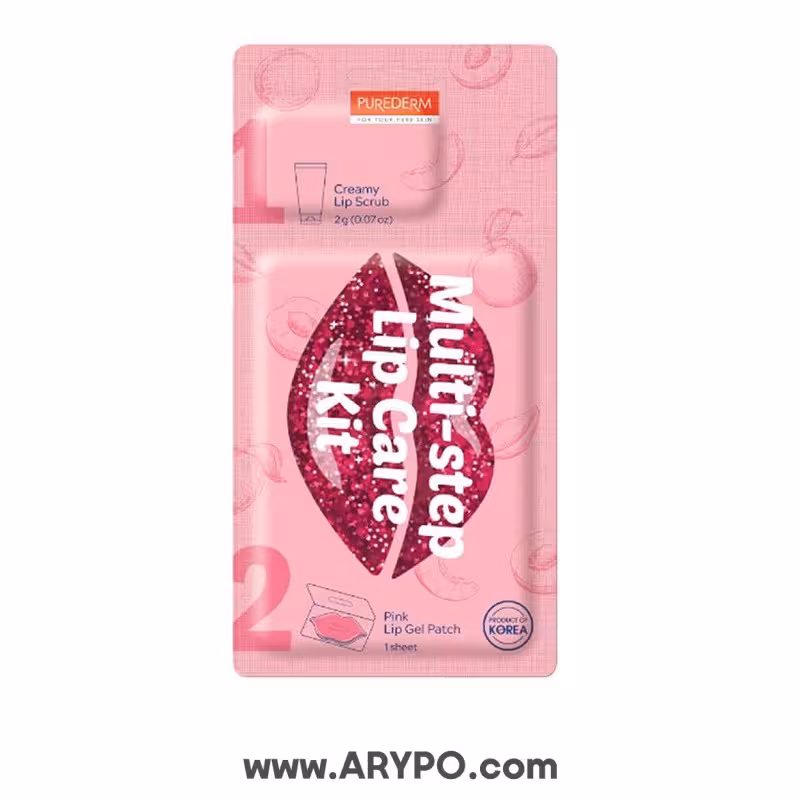 ماسک و اسکراب لب ژله ای دو مرحله ای پیوردرم