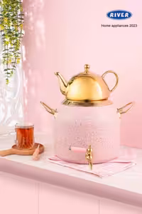 کتری و قوری 6 لیتر گرانیت ریور RIVER صورتی کد 5847