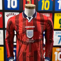 لباس دوم انگلیس جام جهانی 1998 تایلندی اورجینال پلیری آستین بلند   فیلم محصول