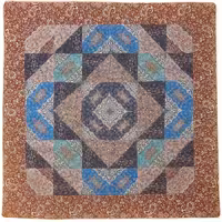 رومیزی مربع ترمه طرح چهل تکه کد TRM141