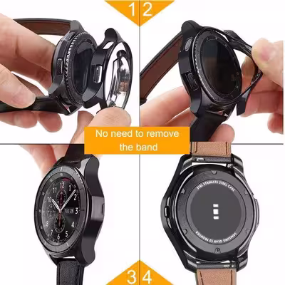 کاور مدل Qv-02 مناسب برای ساعت هوشمند سامسونگ Gear 3 / Galaxy Watch 46 mm
