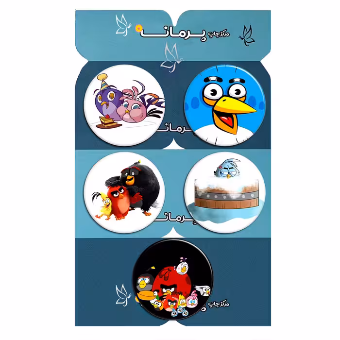 پیکسل پرمانه طرح پرندگان خشمگین انگری برد کد pmg5.12663 مجموعه 5 عددی