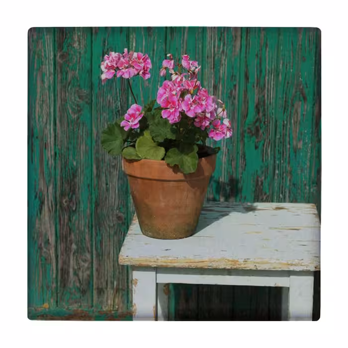 زیر لیوانی طرح گلدان شمعدانی کد    3235540_332