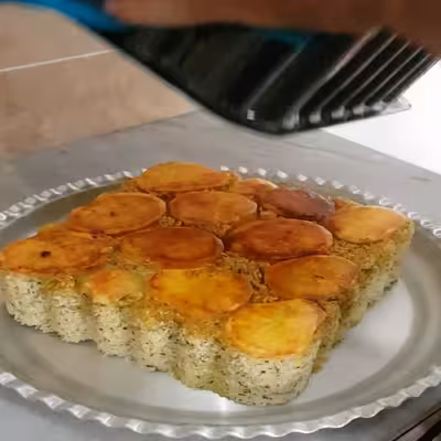 قالب کیک مدل شارلوت مربع صاف