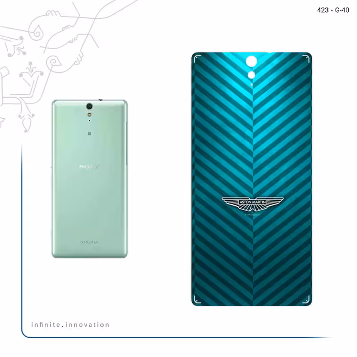 برچسب پوششی ماهوت مدل Aston Martin مناسب برای گوشی موبایل سونی Xperia C5