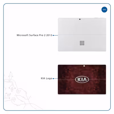 برچسب پوششی ماهوت مدل KIA-Logo مناسب برای تبلت مایکروسافت Surface Pro 2 2013