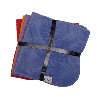 دستمال نظافت خانه و آشپزخانه تن تاب مدل حوله ای مجموعه 4 عددی