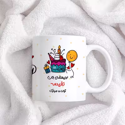 ماگ حس آمیزی طرح اردیبهشتی جان مدل نفیسه 