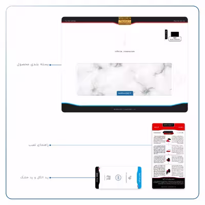 برچسب پوششی ماهوت مدل Blanco-Smoke-Marble مناسب برای تبلت اپل iPad Air 2 2014 A1567