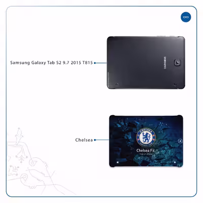برچسب پوششی ماهوت مدل Chelsea مناسب برای تبلت سامسونگ Galaxy Tab S2 9.7 2015 T815