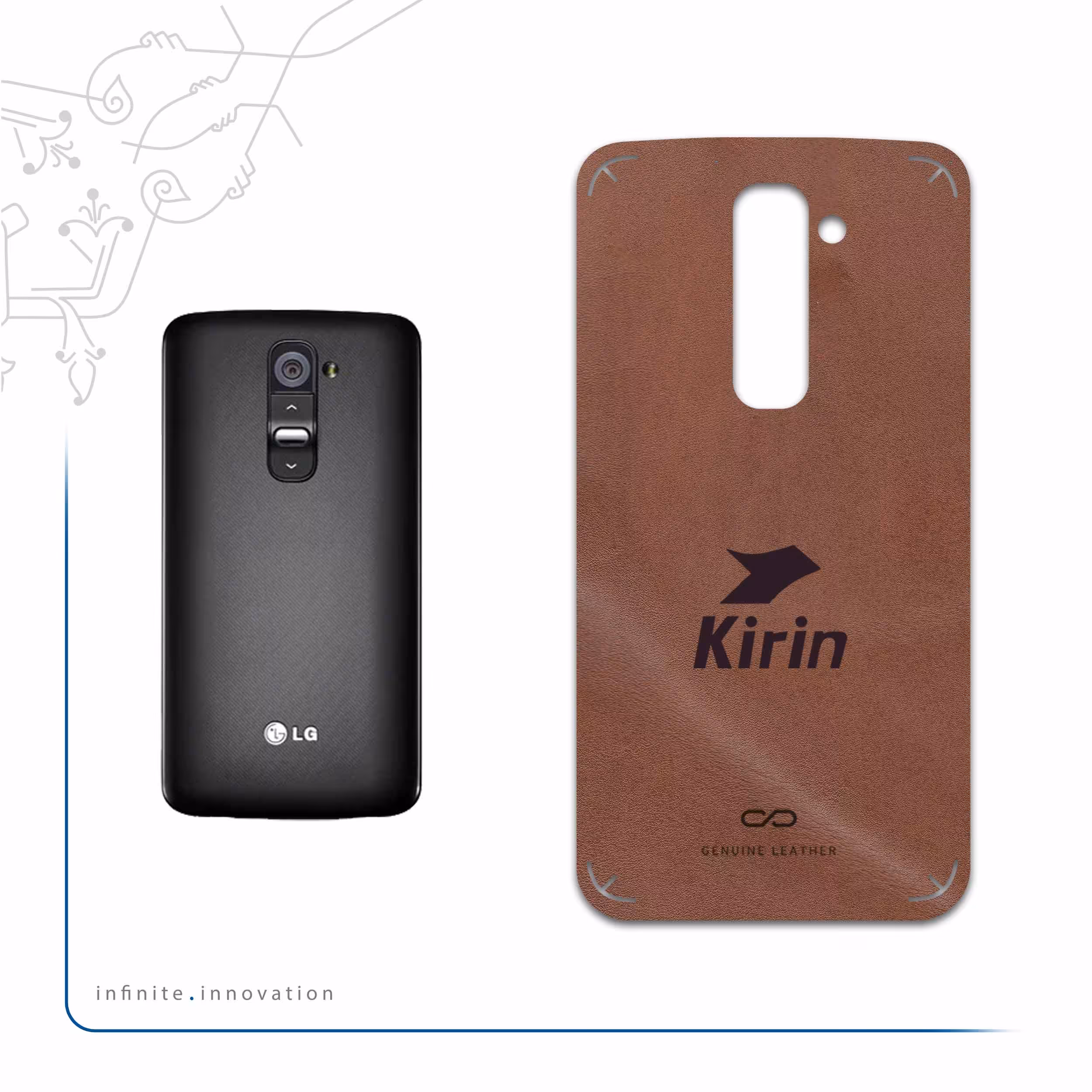 برچسب پوششی ماهوت مدل MNL-KRN مناسب برای گوشی موبایل ال جی G2
