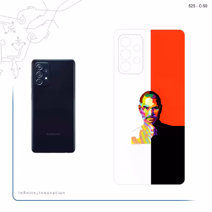 برچسب پوششی ماهوت مدل 1 Collage of Steve Jobs مناسب برای گوشی موبایل سامسونگ Galaxy A72