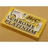 تیغ یدک سنتی بیک مدل Platinum Chromium Double Edge مجموعه 4 عددی