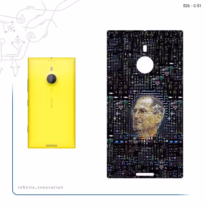 برچسب پوششی ماهوت مدل 2 Collage of Steve Jobs مناسب برای گوشی موبایل نوکیا Lumia 1520