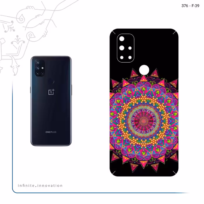 برچسب پوششی ماهوت مدل Mandala Design 5 مناسب برای گوشی موبایل وان پلاس Nord N10 5G