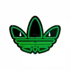 چراغ دیواری نئون دیزاین طرح Adidas-Logo-BL_GR