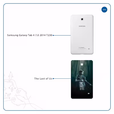برچسب پوششی ماهوت مدل The Last of Us مناسب برای تبلت سامسونگ Galaxy Tab 4 7.0 2014 T230