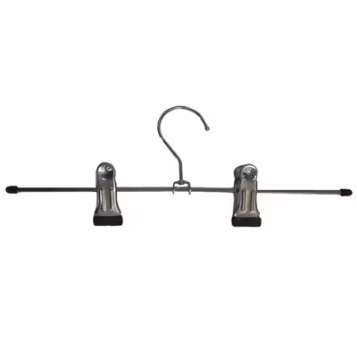 چوب لباسی مدل دو گیره فلزی RNGK30CM بسته 8 عددی