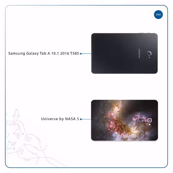 برچسب پوششی ماهوت مدل Universe-by-NASA-5 مناسب برای تبلت سامسونگ Galaxy Tab A 10.1 2016 T585