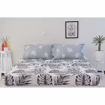 سرویس ملحفه بومرنگ مدل Hawaii-A2P160 دونفره 3 تکه