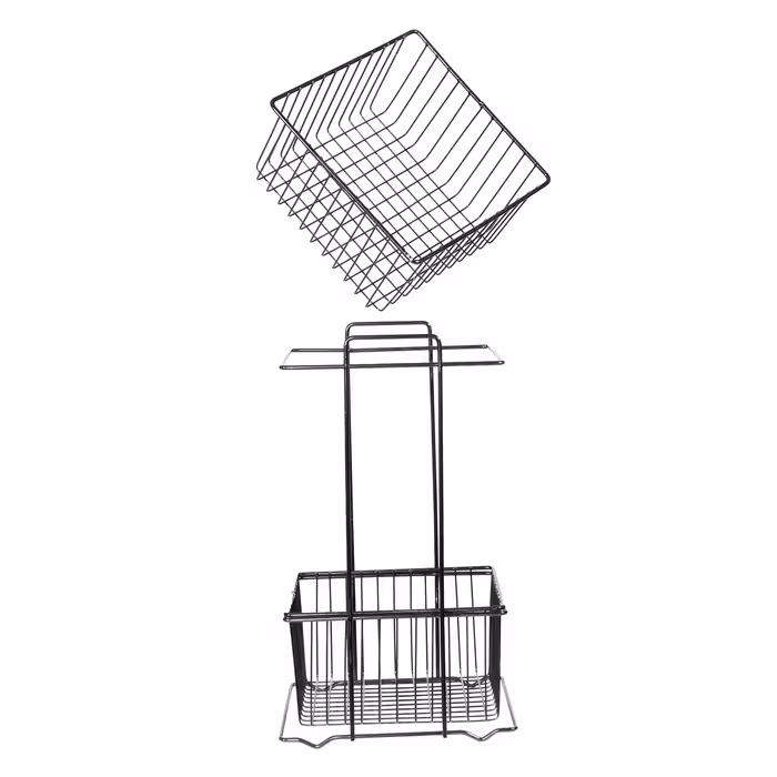 سبد سیب زمینی و پیاز پیشواز صنعت مدل 2طبقه مفتولی مربع کد 1507