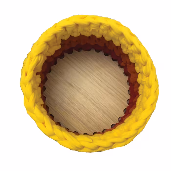 سبد قلاب بافی تریکو مدل گندمی