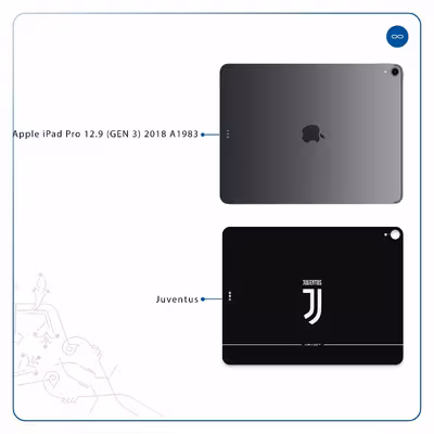 برچسب پوششی ماهوت مدل Juventus مناسب برای تبلت اپل iPad Pro 12.9 (GEN 3) 2018 A1983
