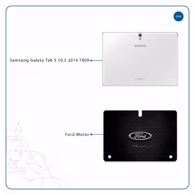 برچسب پوششی ماهوت مدل Ford Motor مناسب برای تبلت سامسونگ Galaxy Tab S 10.5 2014 T800