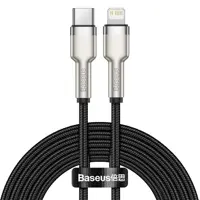 کابل تبدیل USB-C به لایتنینگ باسئوس مدل METAL 20W PD طول 2 متر
