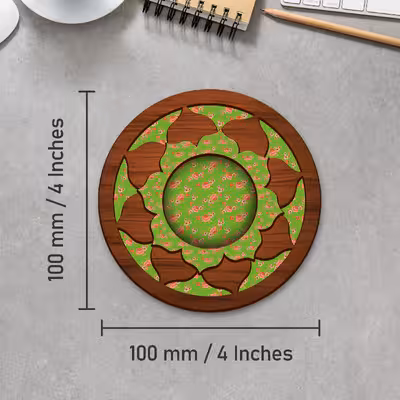شمعدان مدل گل نیلوفر طرح گل سرخ مجموعه 2 عددی