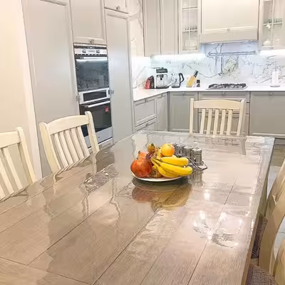 طلق رومیزی مدل کریستال ضخیم کد A100-T240 سایز 240×100 سانتی متر